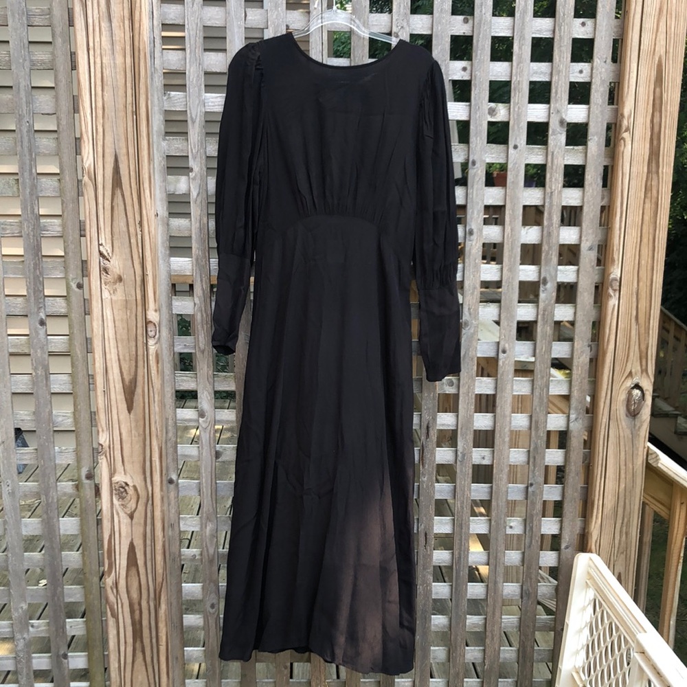 H&M Black Long Sleeve Dress